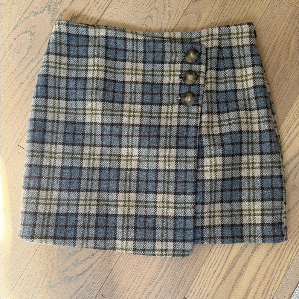 Plaid Sezane Skirt